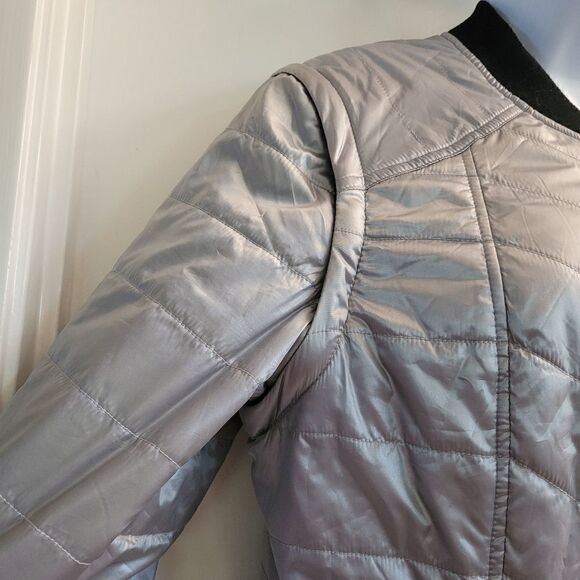Zella campera silver converting quilted puffer jacket - Picture 4 of 8
